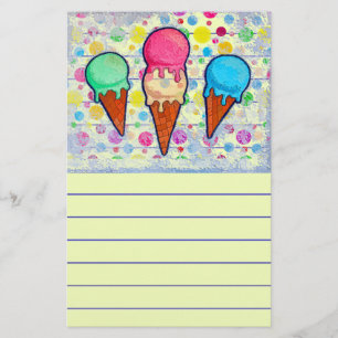 Eiscreme Briefpapier
