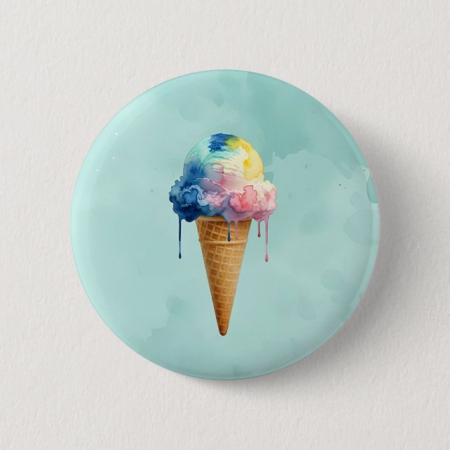 Eiscreme Button (Vorderseite)