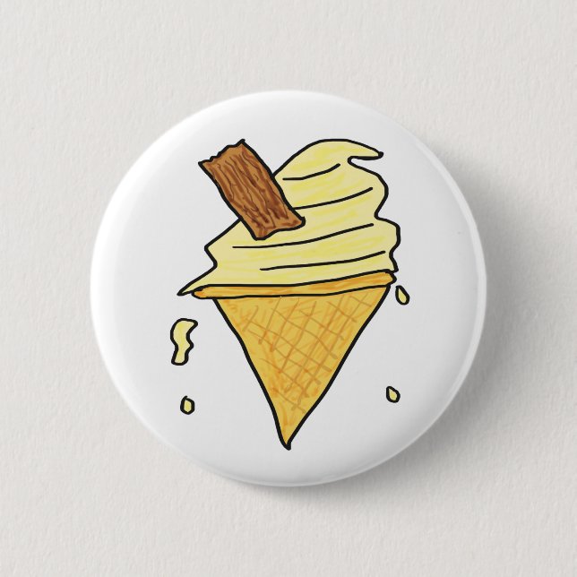 Eiscreme Button (Vorderseite)