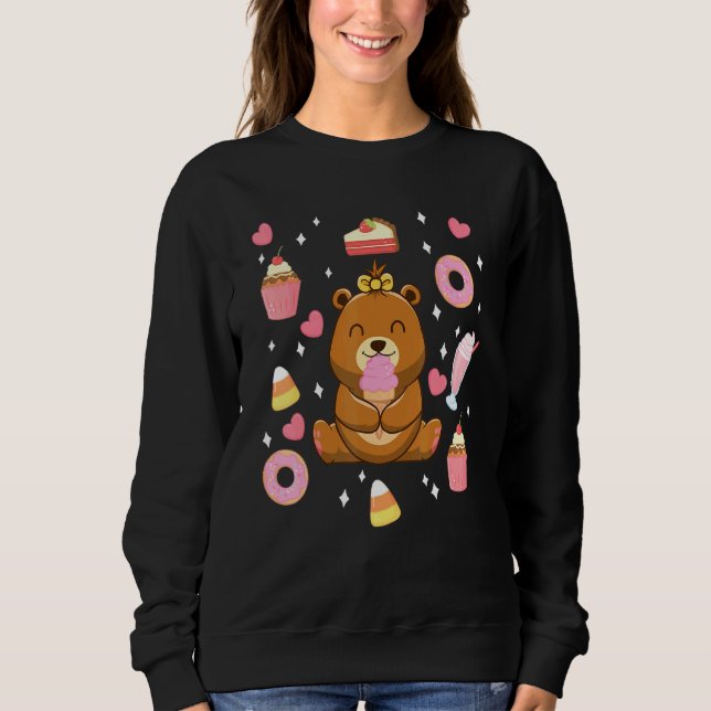 Eiscreme Candy Doughnut Dessert Sweet Tooth Sweatshirt (Vorderseite)