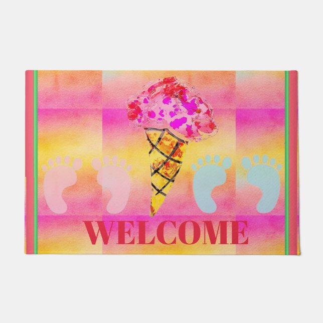 Eiscreme Cone Door Mat Fußmatte (Vorderseite)