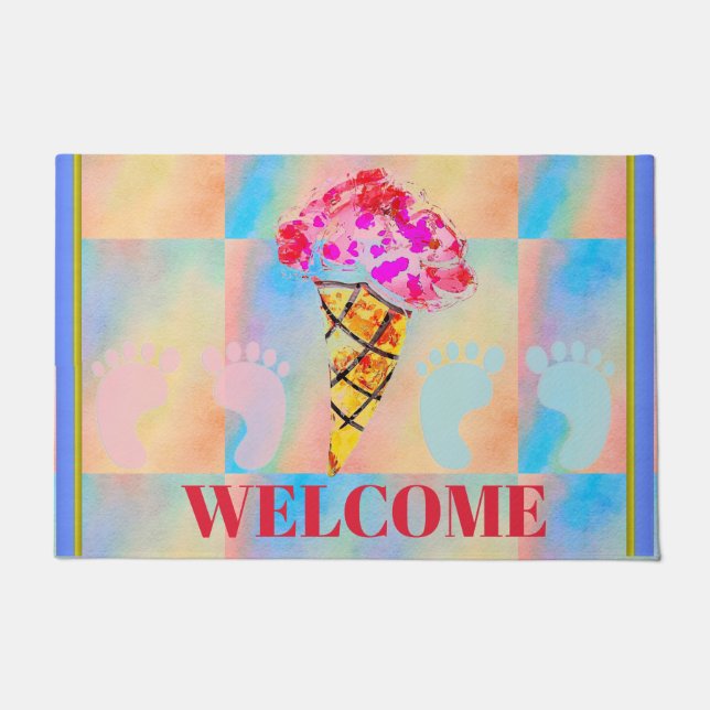 Eiscreme Cone Door Mat Fußmatte (Vorderseite)