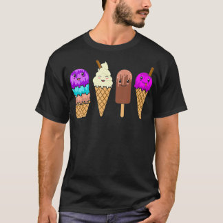 Eiscreme Cone Funny Summer Boys Girls Grafik T-Shirt