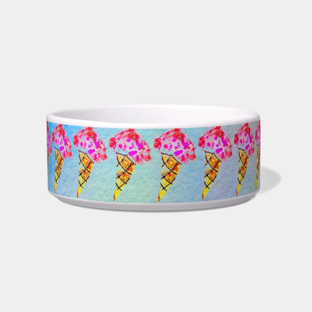 Eiscreme Cone Pet Bowl Napf (Vorderseite)
