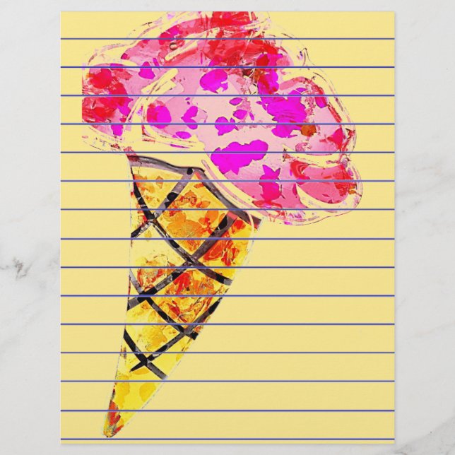Eiscreme Cone Stationery (Vorderseite)