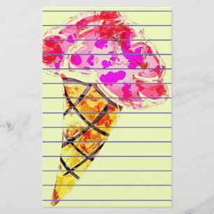 Eiscreme Cone Stationery Briefpapier