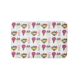 Eiscreme Cone Sundae Shake Banana Split Badematte