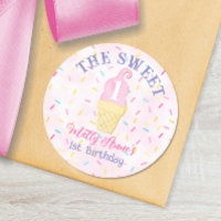 Eiscreme Cone Sweet ONE 1. Geburtstagsmädchen