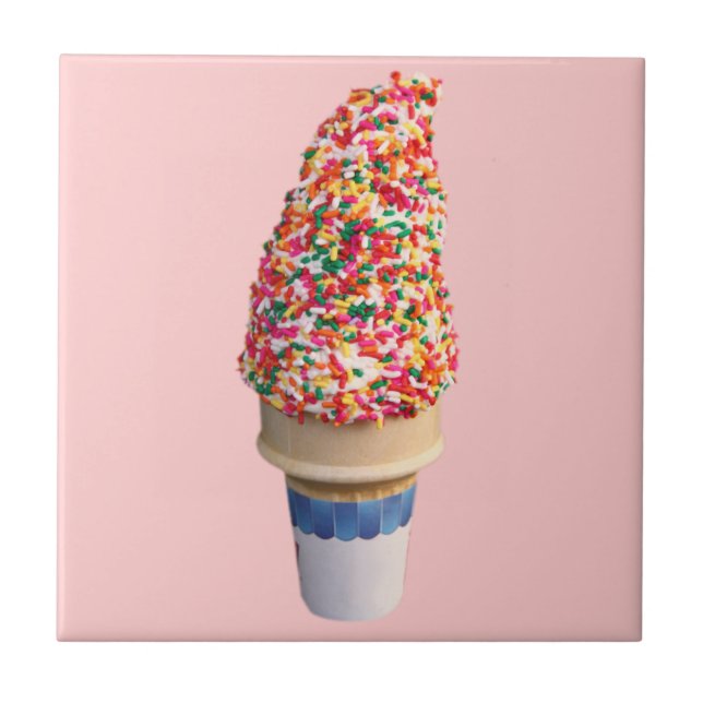Eiscreme Cone Tile Fliese (Vorderseite)