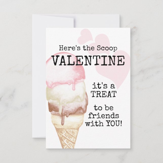 Eiscreme Cone Valentine (Vorderseite)
