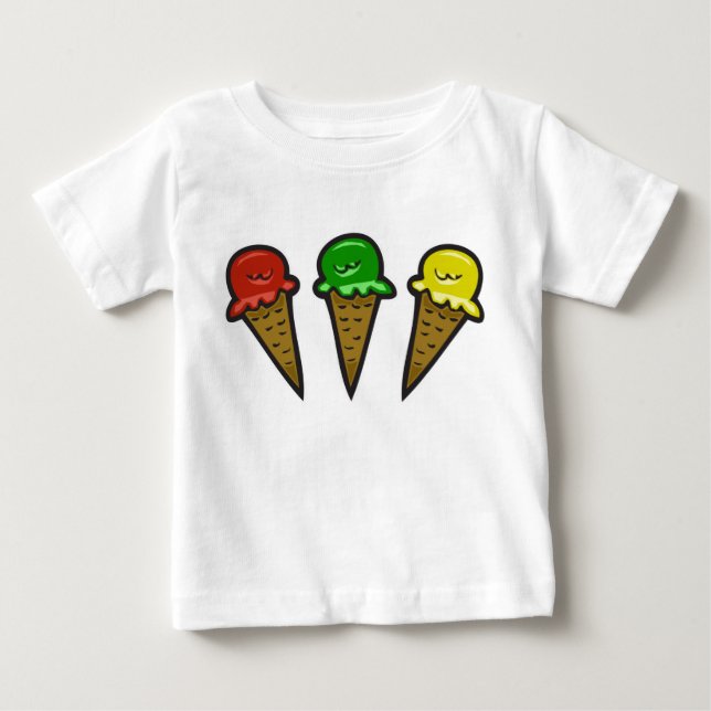 Eiscreme-Cones #3 Baby T-shirt (Vorderseite)