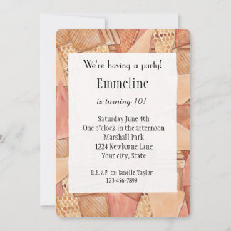 Eiscreme Cones Birthday Einladung
