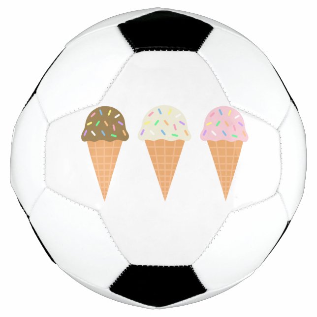 Eiscreme Cones Fußball (Vorderseite)