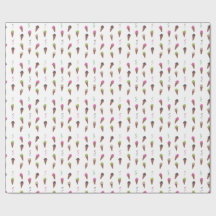 Eiscreme-Cones & Ribbons Geburtstagspapier