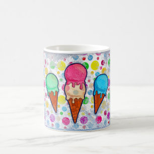 Eiscreme-Cones-Tasse Kaffeetasse