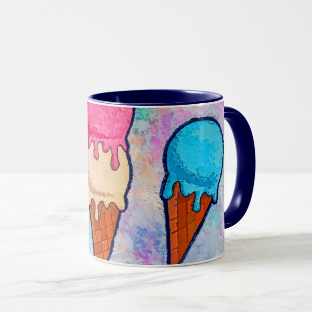 Eiscreme-Cones-Tasse Tasse (VorderseiteRechts)