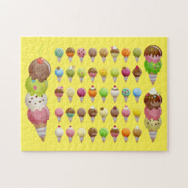 Eiscreme Delight Yummy Süßigkeiten Puzzle