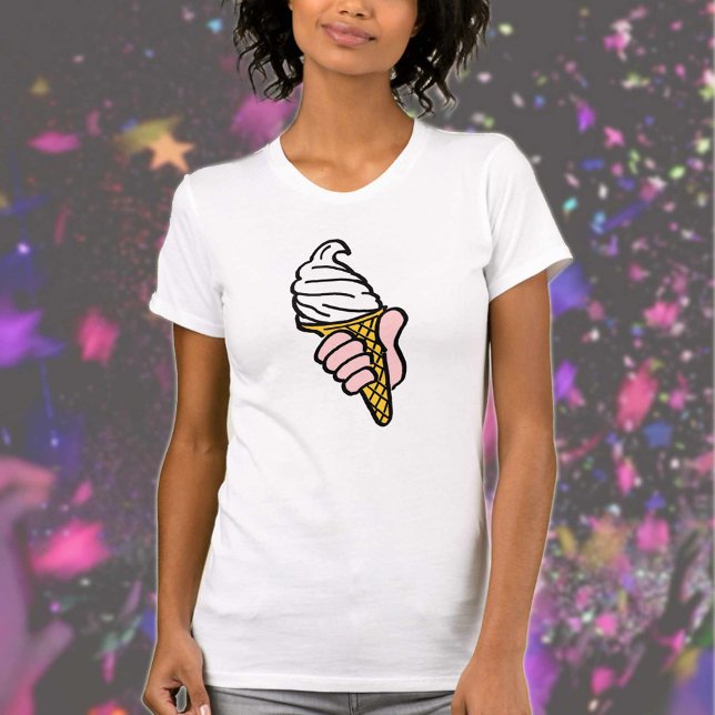 Eiscreme-Design mit Eiscreme oder Cornet T-Shirt (Von Creator hochgeladen)