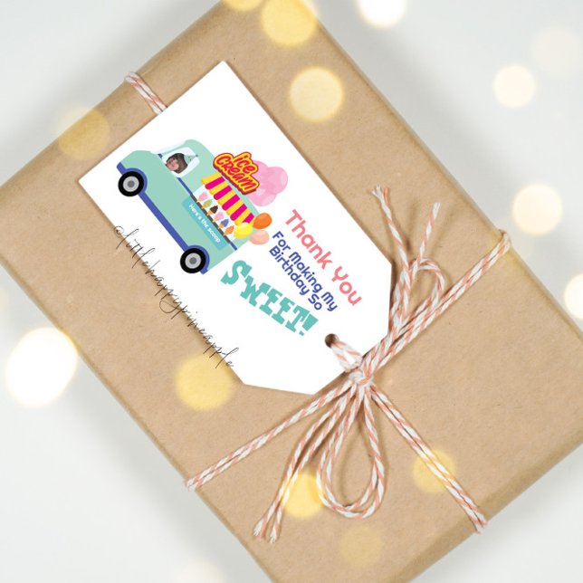 Eiscreme, die du zum Geburtstag schreit Geschenkanhänger (Von Creator hochgeladen)