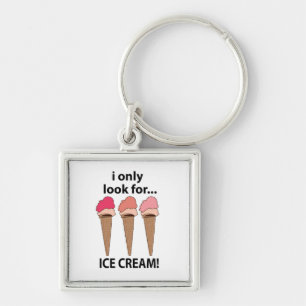 Eiscreme, die ich nur nach Eis suche Schlüsselanhänger