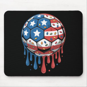 Eiscreme-Drip Herren Damen Spiel Amerikanisch Usa- Mousepad