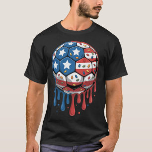 Eiscreme-Drip-Männer-Frauen-Spiel-Amerikanisch-Usa T-Shirt