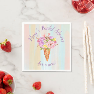 Eiscreme-Dusche, Brautparty-Papierservietten Serviette