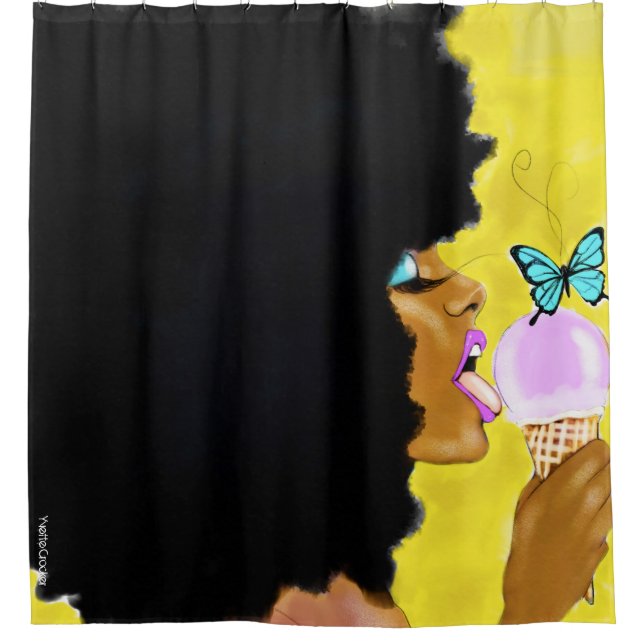 Eiscreme-Duschvorhang Duschvorhang (Vorderseite)