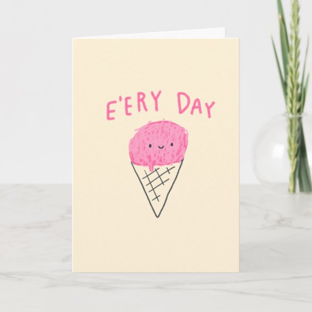 Eiscreme E'ery Day! Karte (Vorderseite)