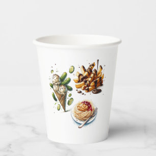 Eiscreme & eingelegte Gurken seltsame Gelüste Baby Pappbecher