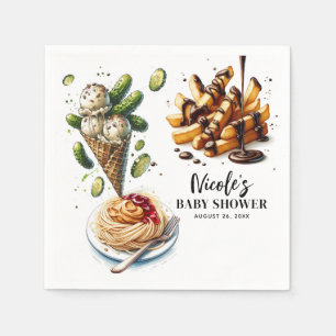 Eiscreme & eingelegte Gurken Seltsame Gelüste Baby Serviette