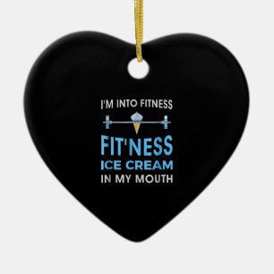 Eiscreme Feinschmecker Ness Gym gibt Männern Fraue Keramik Ornament