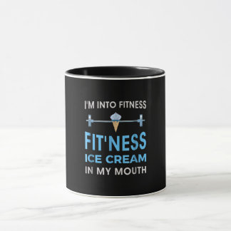 Eiscreme Feinschmecker Ness Gym gibt Männern Fraue Tasse