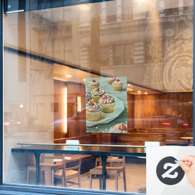 Eiscreme Fensteraufkleber (Café-Fenster)