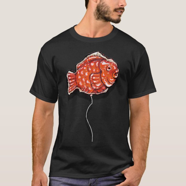 Eiscreme Fisch Ballon T-Shirt (Vorderseite)