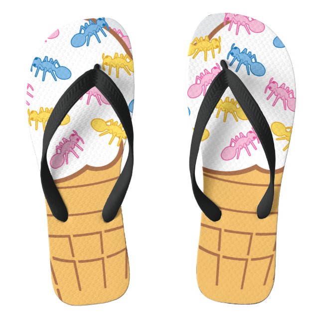 Eiscreme Flip Flops (Fußbett)