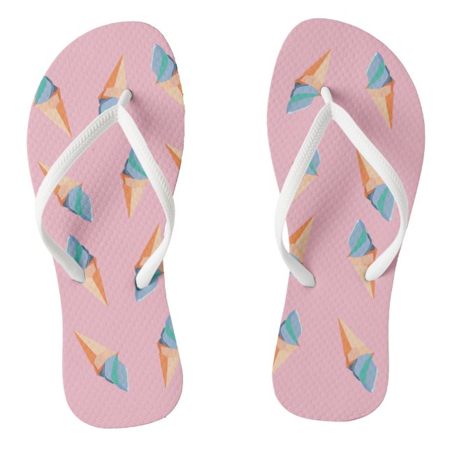 Eiscreme Flip Flops (Fußbett)