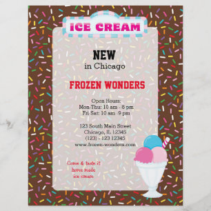 Eiscreme Flyer
