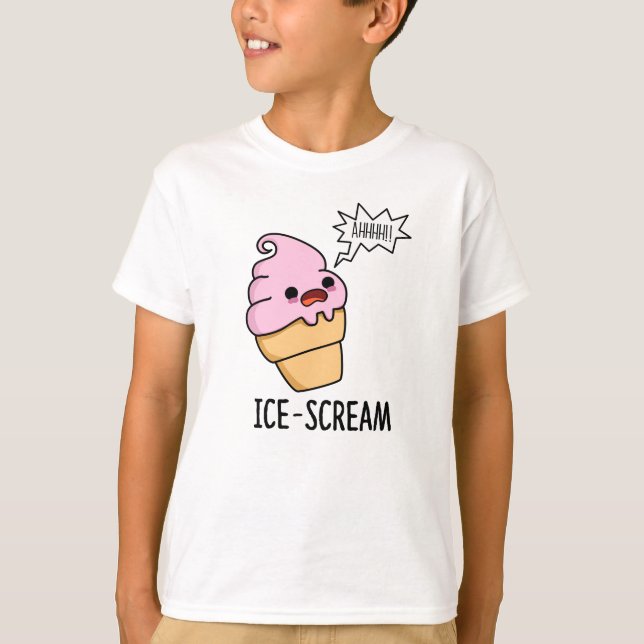 Eiscreme Funny Ice Cone Pun T-Shirt (Vorderseite)