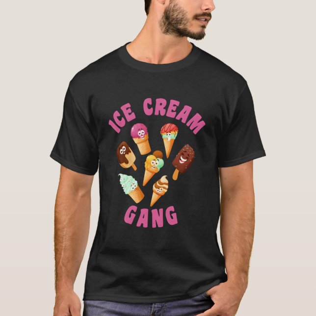 Eiscreme-Gang Eiscreme T-Shirt (Vorderseite)