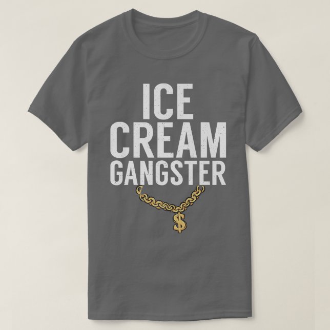 Eiscreme Gangster coole Eiscreme  T-Shirt (Design vorne)