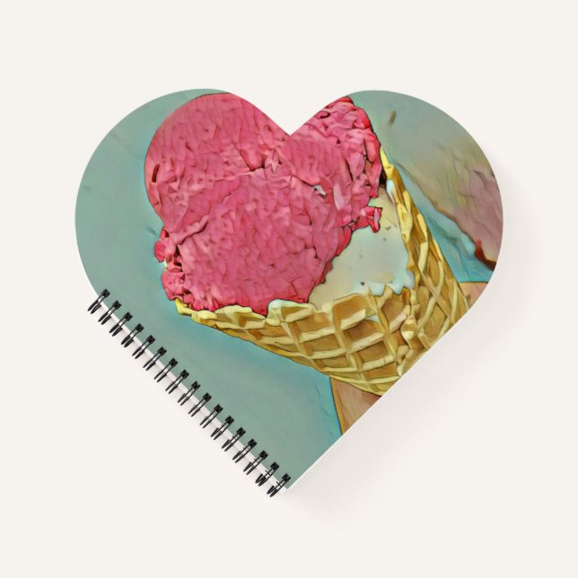 Eiscreme Geburtstagsgeschenk Notizbuch (Vorderseite)