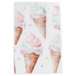 Eiscreme Geburtstagsparty Mittlere Geschenktüte