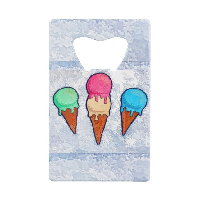 Eiscreme Geldbeutel Flaschenöffner (Rückseite)