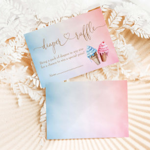 Eiscreme-Gender-Enthüllung Was ist der Schuh? Begleitkarte