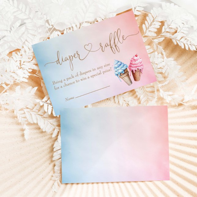 Eiscreme-Gender-Enthüllung Was ist der Schuh? Begleitkarte (Von Creator hochgeladen)