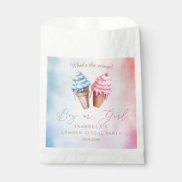 Eiscreme-Gender-Enthüllung Was ist der Schuh? Geschenktütchen