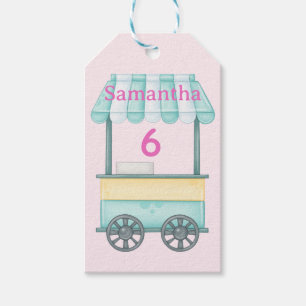Eiscreme-Geschenkanhänger, Samantha Geburtstagsges Geschenkanhänger