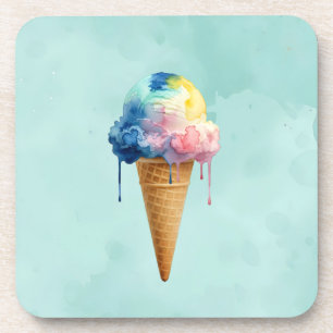 Eiscreme Getränkeuntersetzer