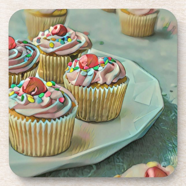 Eiscreme Getränkeuntersetzer (Vorderseite)